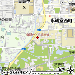 南禅寺・永観堂道周辺の地図
