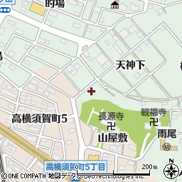 愛知県東海市大田町天神下87-7周辺の地図