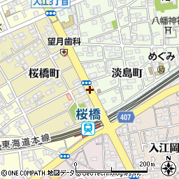桜橋交番前周辺の地図