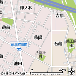 愛知県豊田市配津町茅場周辺の地図