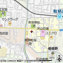 京都府京都市右京区嵯峨野宮ノ元町38-3周辺の地図