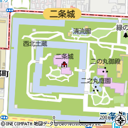 元離宮二条城周辺の地図