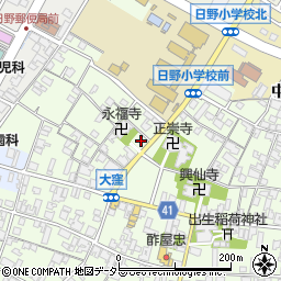 滋賀県蒲生郡日野町大窪512周辺の地図