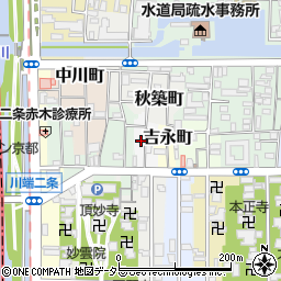 京都府京都市左京区杉本町周辺の地図