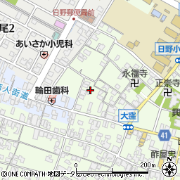 滋賀県蒲生郡日野町大窪454周辺の地図