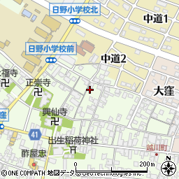 滋賀県蒲生郡日野町大窪265周辺の地図