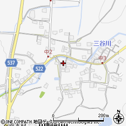 兵庫県宍粟市山崎町中322周辺の地図