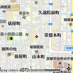 京都府京都市中京区達磨町599周辺の地図