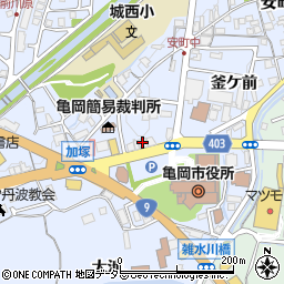 日本生命保険京都西支社亀岡営業部周辺の地図