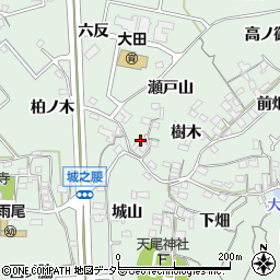 愛知県東海市大田町瀬戸山周辺の地図