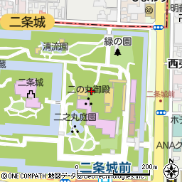 京都府京都市中京区二条城町周辺の地図