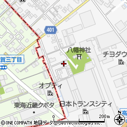 三重県三重郡川越町高松985-7周辺の地図