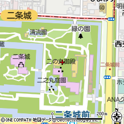 京都府京都市中京区二条城町周辺の地図