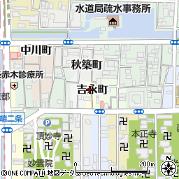 京都府京都市左京区吉永町周辺の地図
