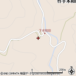 愛知県新城市作手木和田ヨコハタ周辺の地図