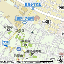 滋賀県蒲生郡日野町大窪310周辺の地図