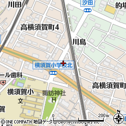 中日新聞高横須賀専売所大岩新聞店周辺の地図