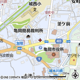 亀岡ひらい事務所周辺の地図