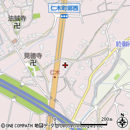 愛知県岡崎市仁木町東郷周辺の地図