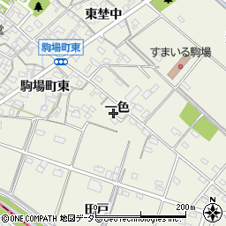 愛知県豊田市駒場町一色周辺の地図