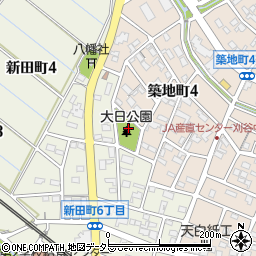 愛知県刈谷市築地町4丁目10周辺の地図