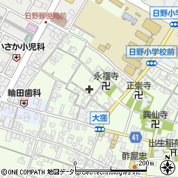 滋賀県蒲生郡日野町大窪471周辺の地図