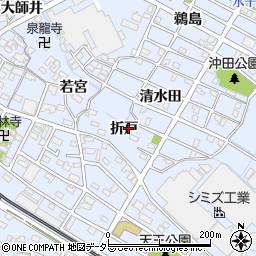 愛知県刈谷市一ツ木町（折戸）周辺の地図