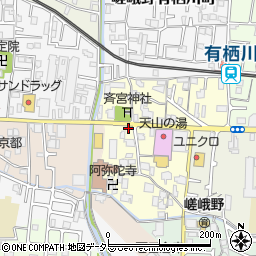 京都府京都市右京区嵯峨野宮ノ元町48-4周辺の地図