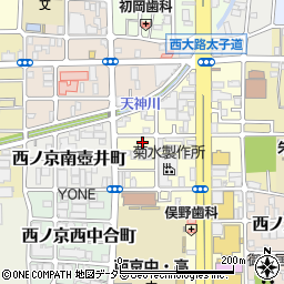 京都府京都市中京区西ノ京南上合町9周辺の地図