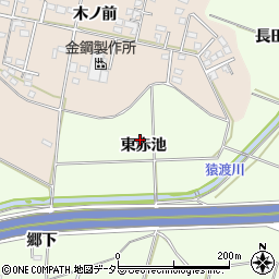 愛知県豊田市和会町東赤池周辺の地図
