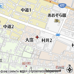 滋賀県蒲生郡日野町大窪2043周辺の地図