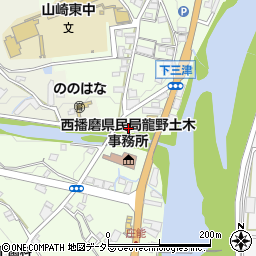 兵庫県宍粟市山崎町三津321周辺の地図