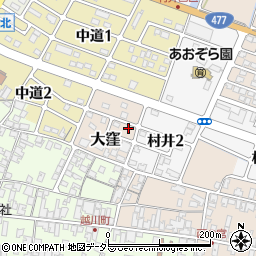 滋賀県蒲生郡日野町大窪2042周辺の地図