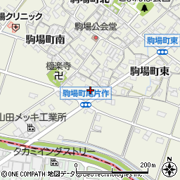 愛知県豊田市駒場町東42周辺の地図