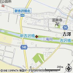 新吉沢橋周辺の地図