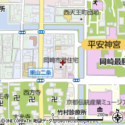 京都府京都市左京区岡崎最勝寺町2-21周辺の地図