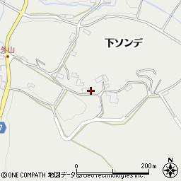 愛知県岡崎市外山町日向周辺の地図