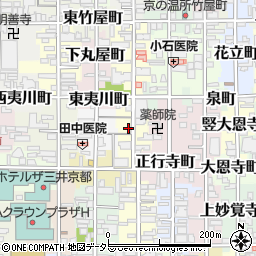 京都府京都市中京区薬師町周辺の地図