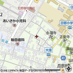 滋賀県蒲生郡日野町大窪463周辺の地図