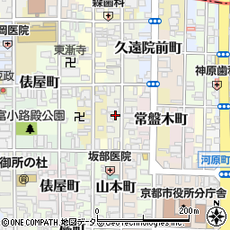 京都府京都市中京区達磨町596-3周辺の地図