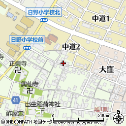 滋賀県蒲生郡日野町大窪261周辺の地図