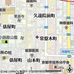 京都府京都市中京区達磨町周辺の地図