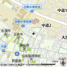 滋賀県蒲生郡日野町大窪311周辺の地図