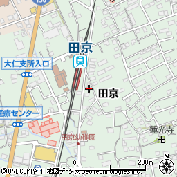 静岡県伊豆の国市田京303-3周辺の地図
