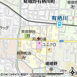 京都府京都市右京区嵯峨野宮ノ元町20周辺の地図