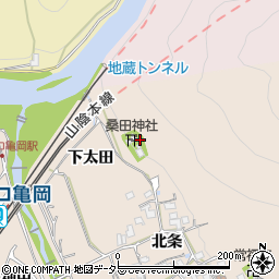 京都府亀岡市篠町山本北周辺の地図