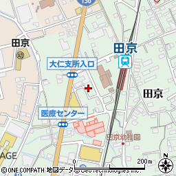 静岡県伊豆の国市田京264周辺の地図