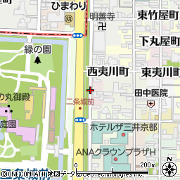 京都府京都市中京区九町目周辺の地図
