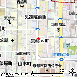 京都府京都市中京区常盤木町周辺の地図