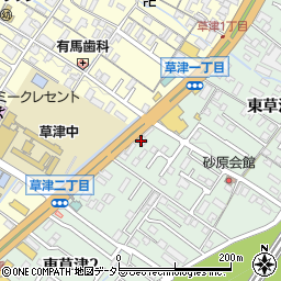 ガリバー１号草津店周辺の地図